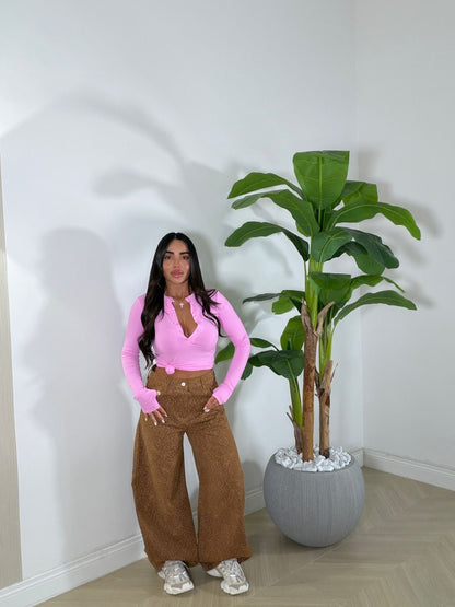 Jeans Fiorellini Marrone
