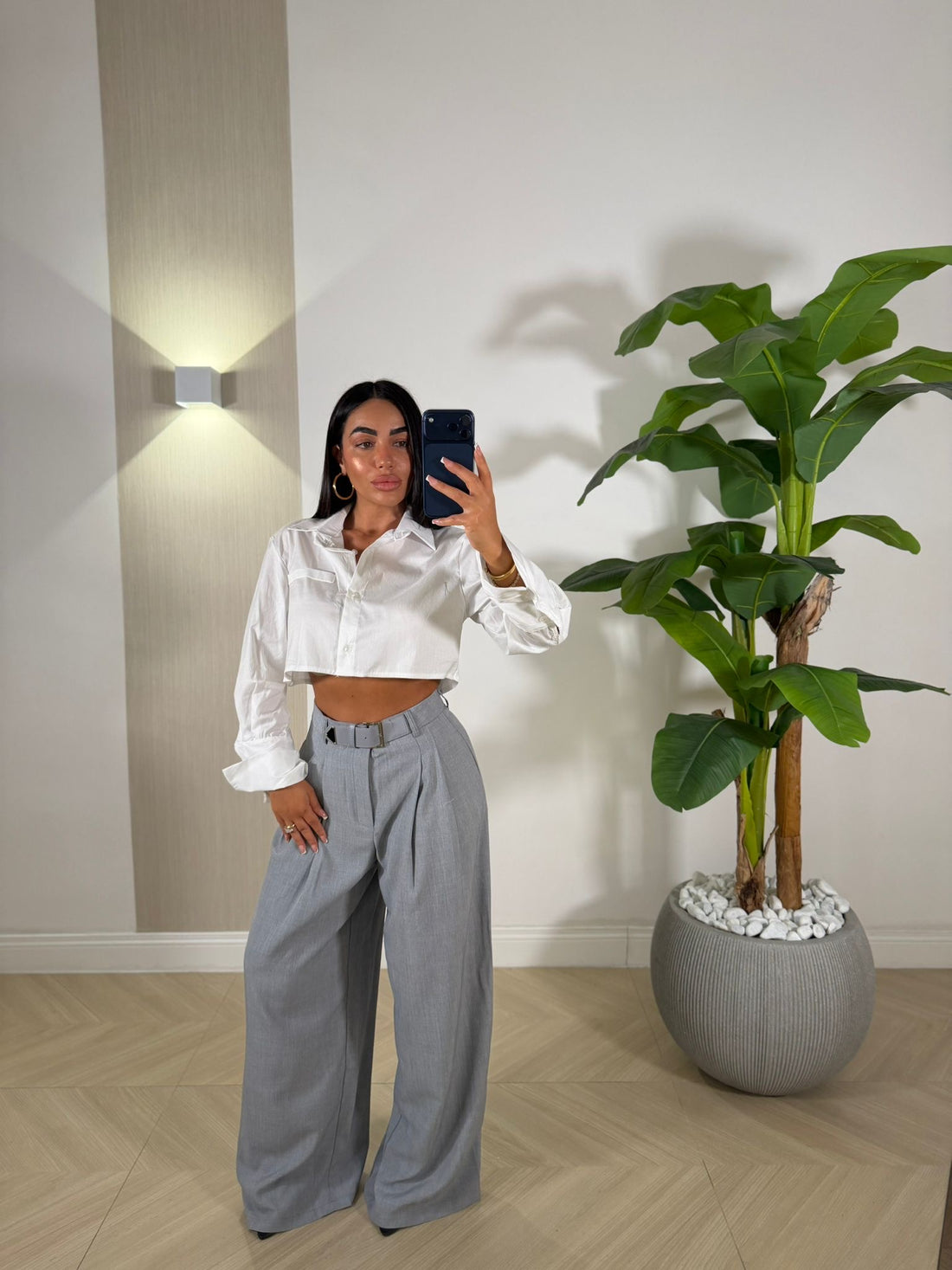 Camicia Crop White