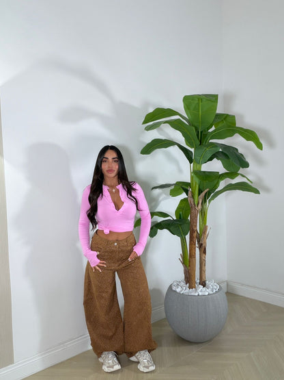 Jeans Fiorellini Marrone