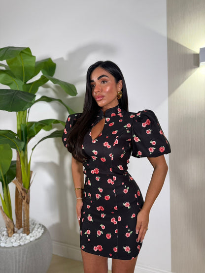 Dress Fiorellini Rossi