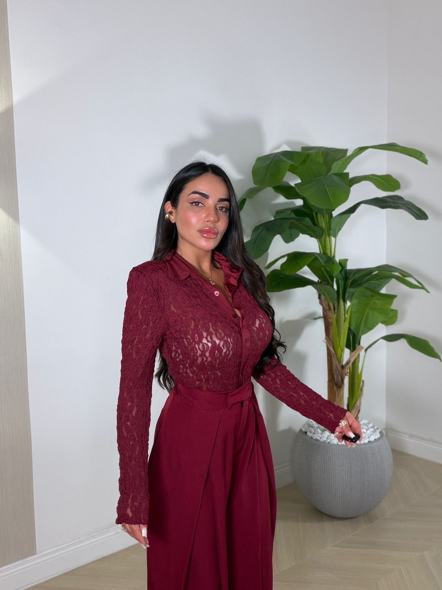 Body Camicia Ricamato