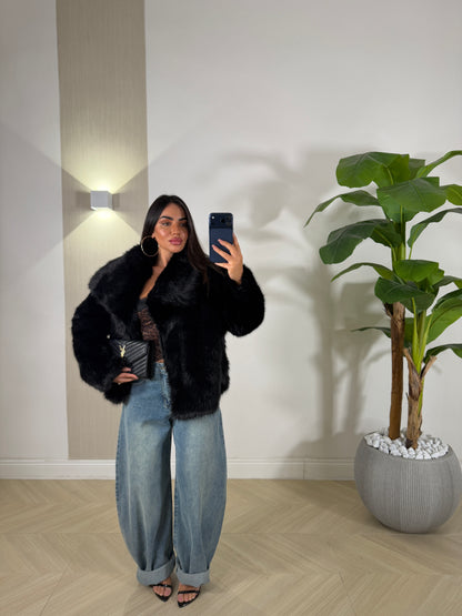 Pelliccia Morbidosa Nera