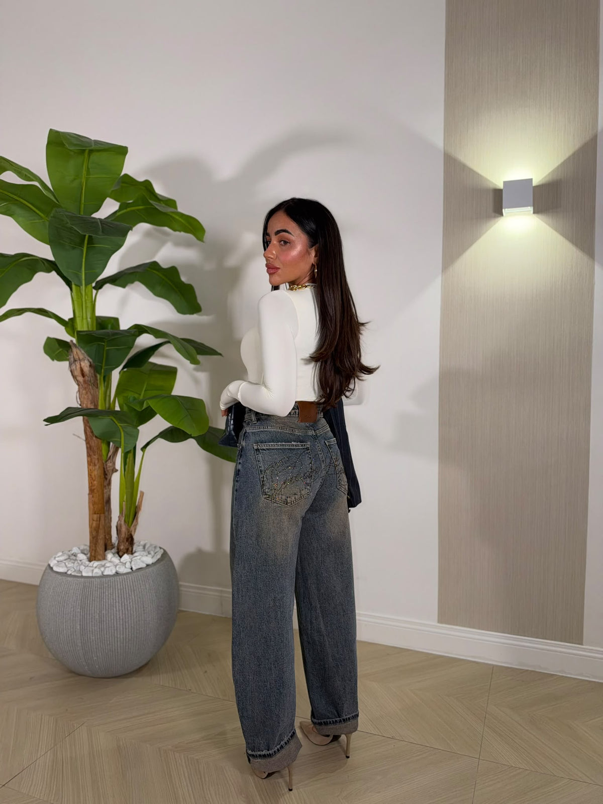 Jeans Shiny Brown