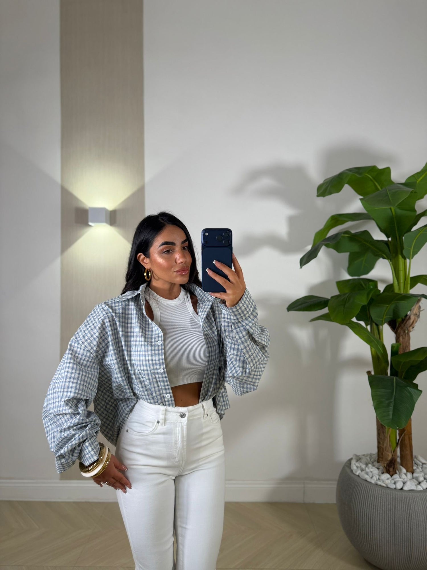 Camicia Twins Celeste