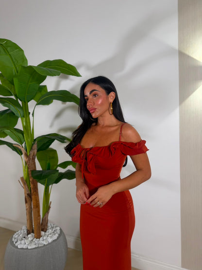 Dress Nisiros Ruggine