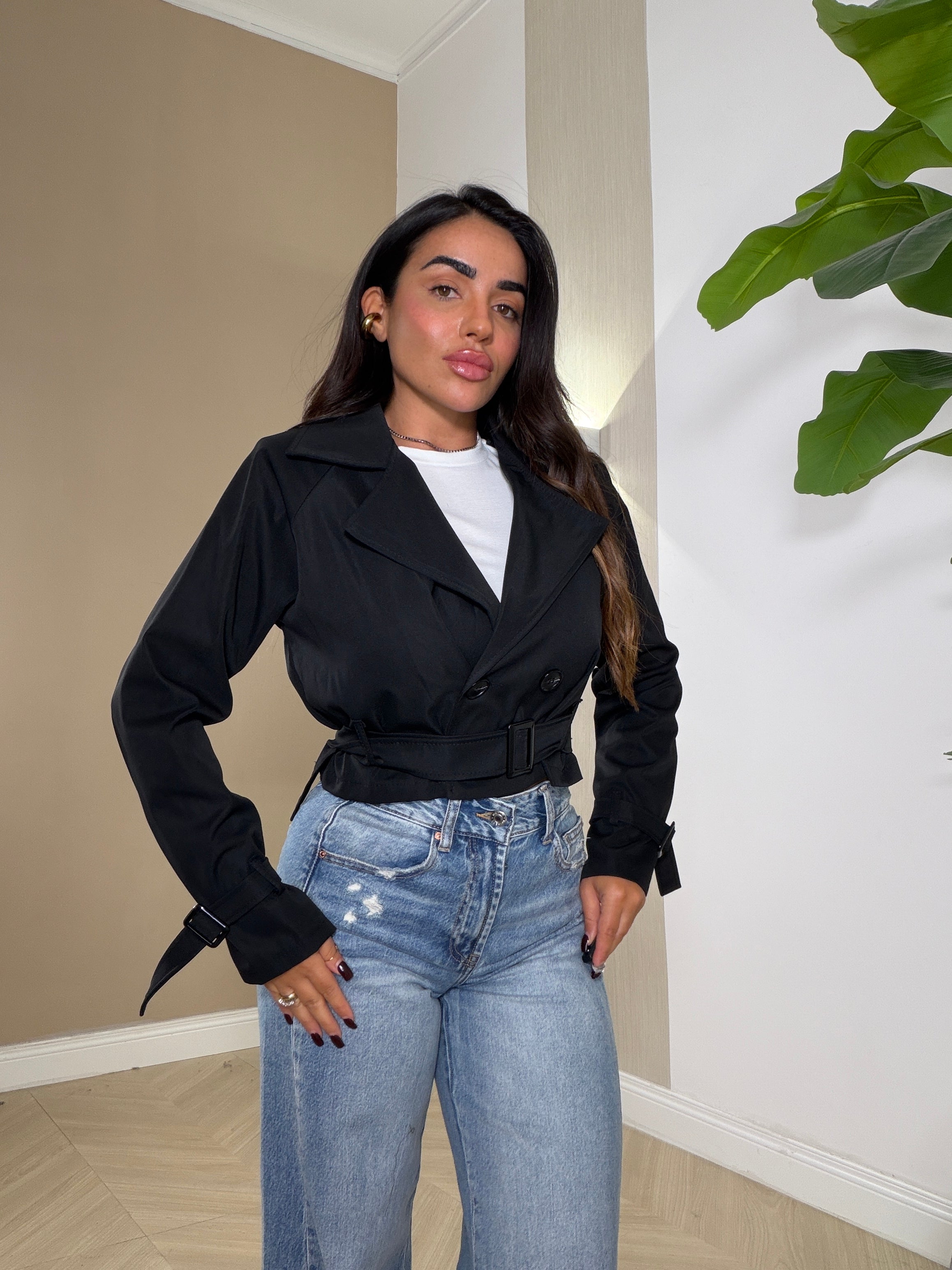 Giubbino Trench Crop