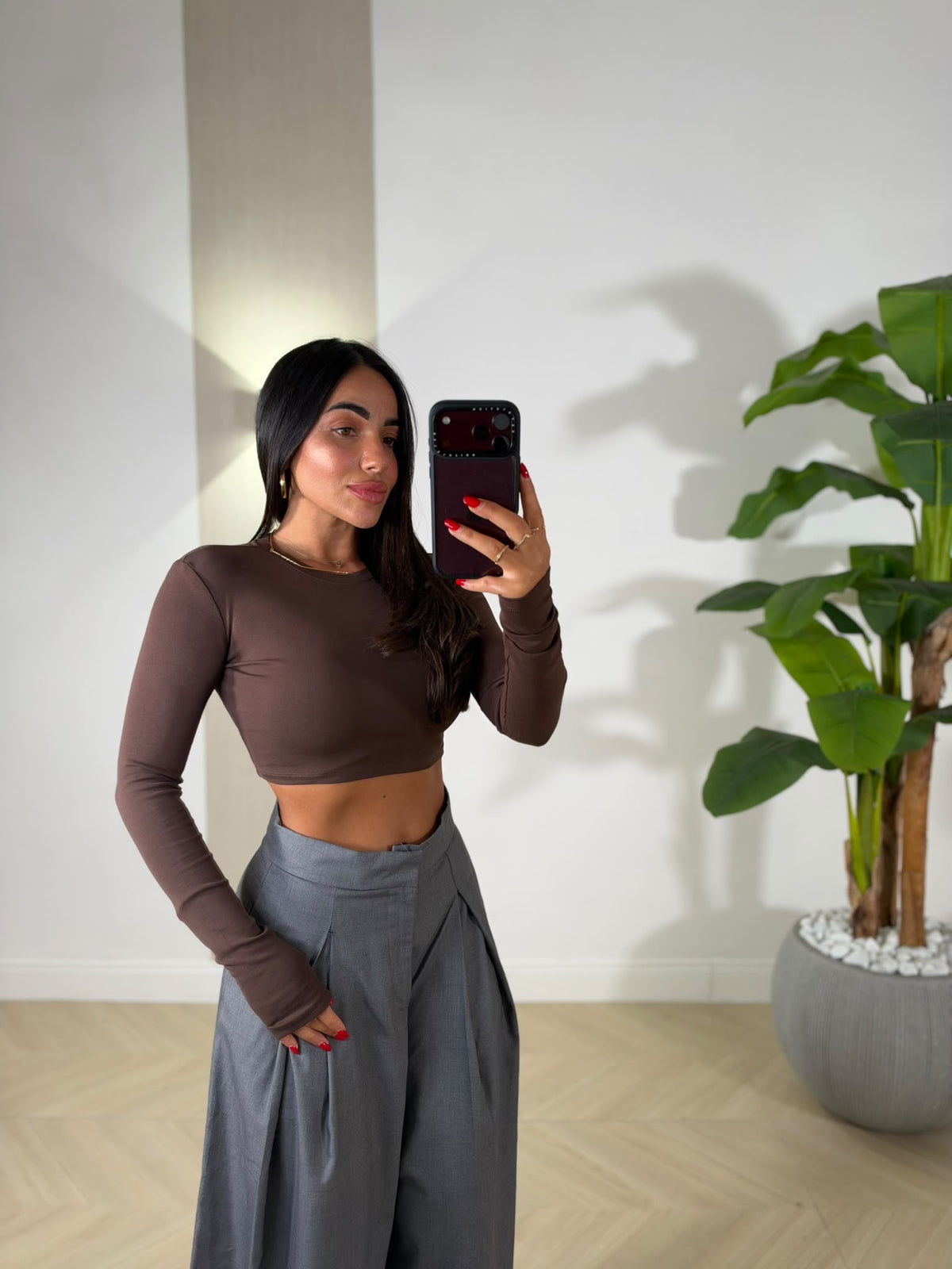 Maglia Crop Wow