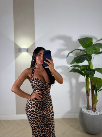Dress Nicolle Leopard