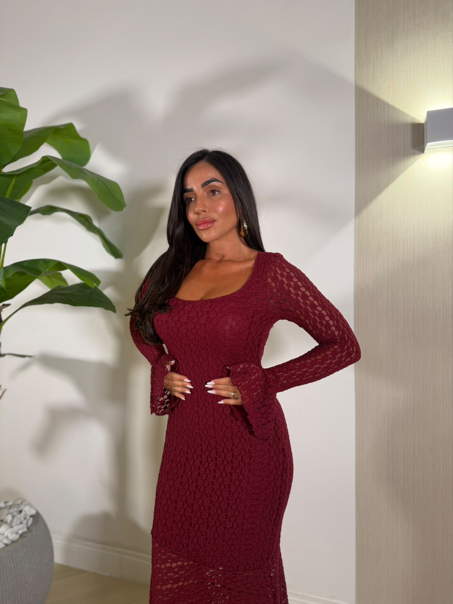 Dress Kenza Bordeaux