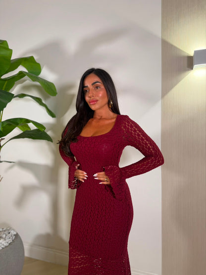Dress Kenza Bordeaux
