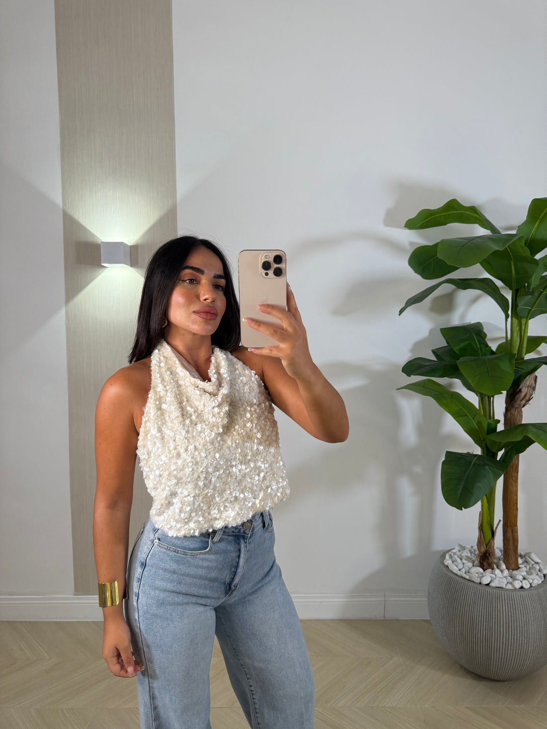 Top Rachel Paiettato