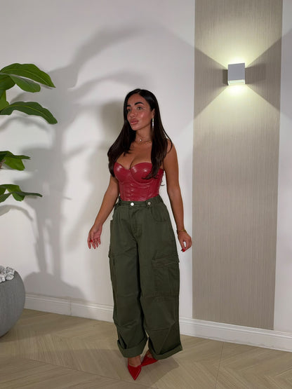 Pantalone Cargo Green