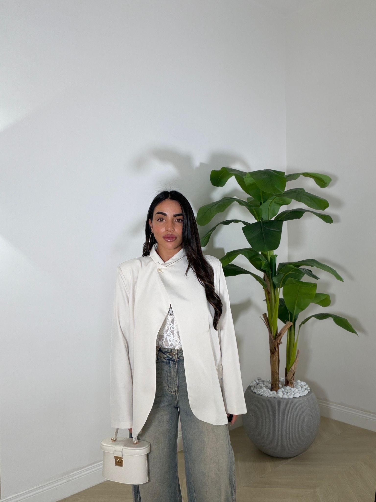 Mantella a Giacca Panna