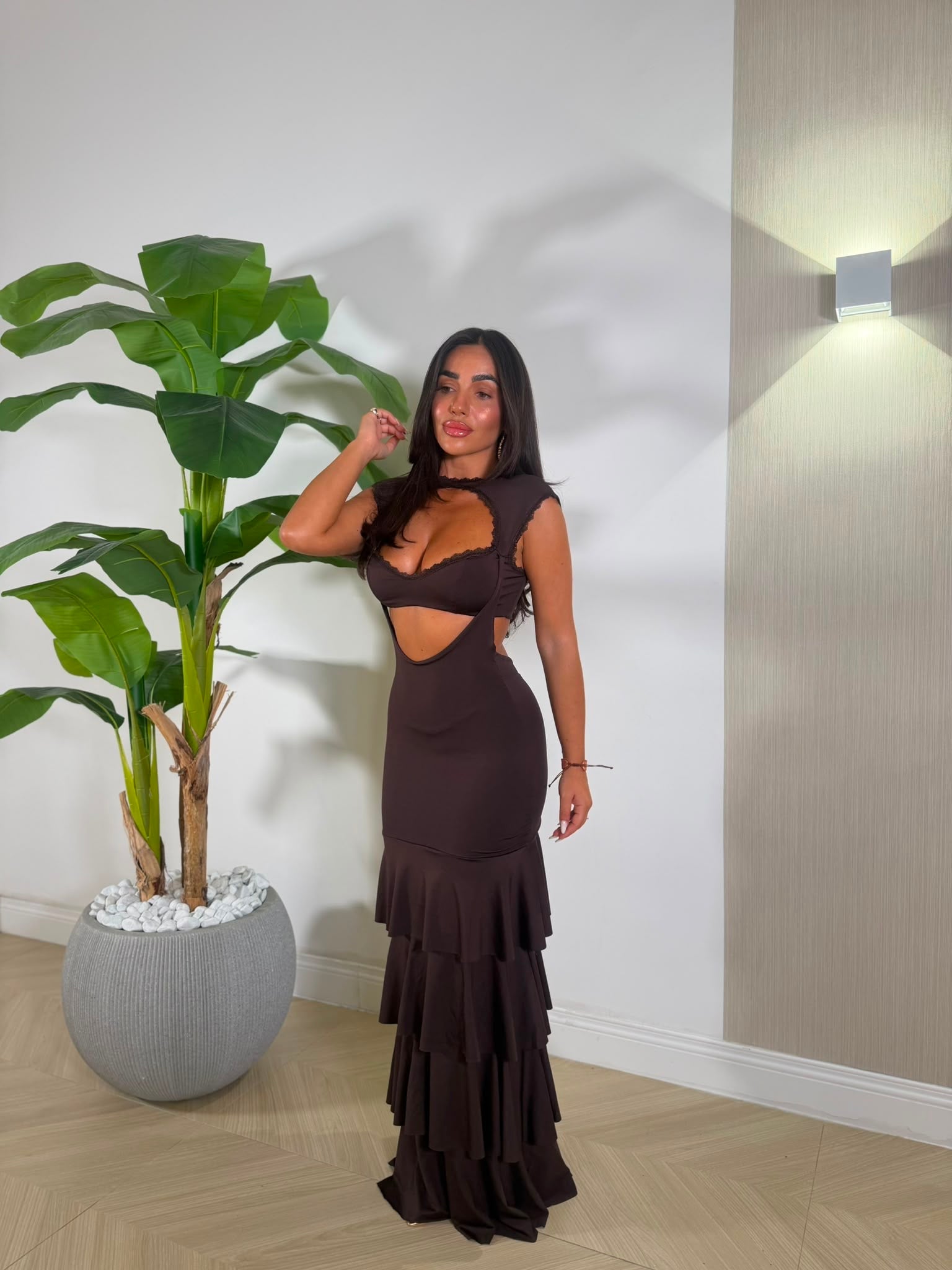 Dress Alena Marrone