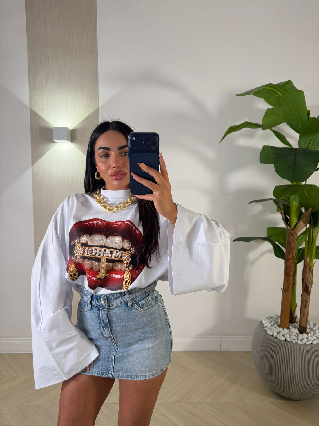 Maglia Bisous Bianca