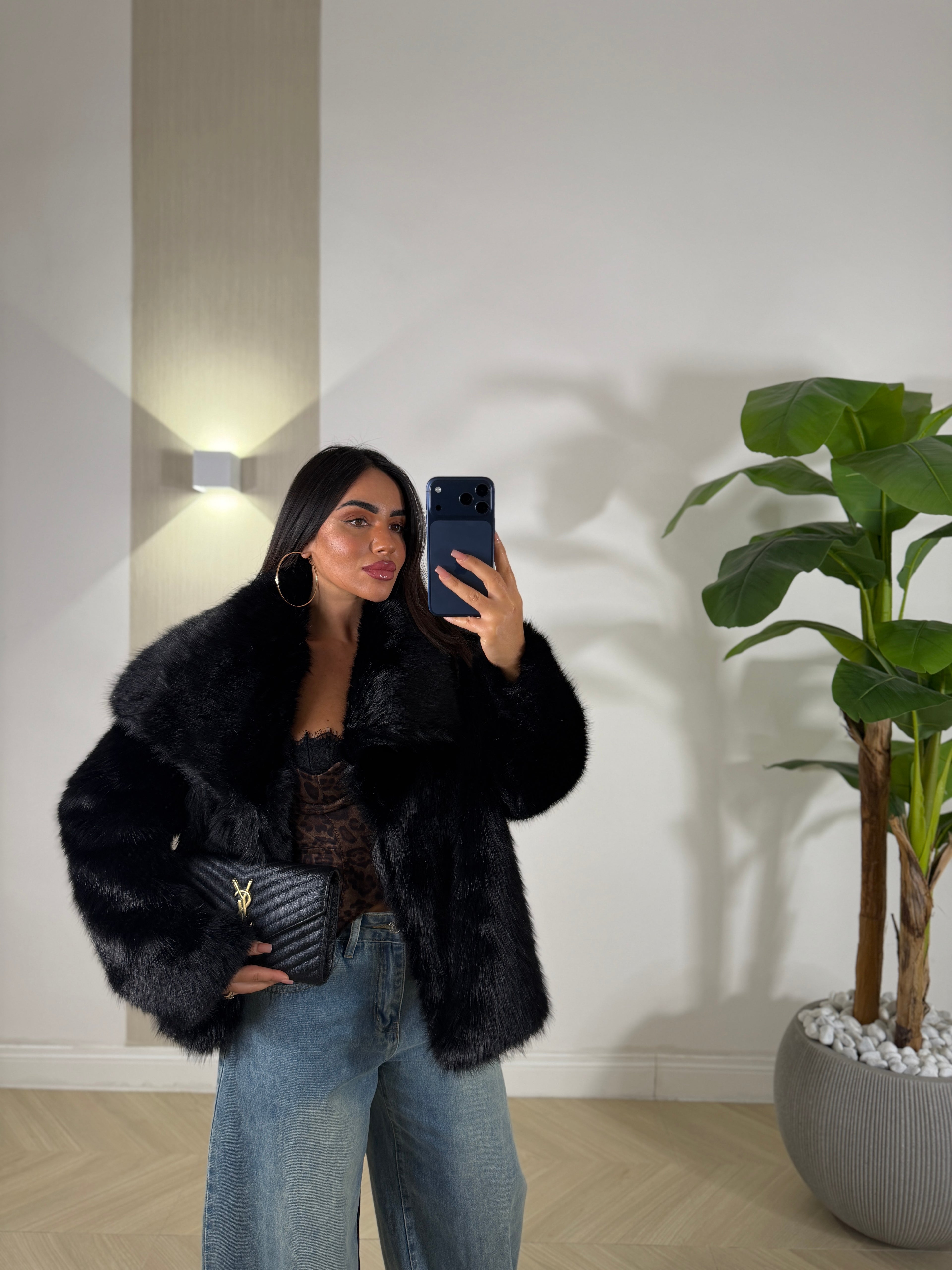 Pelliccia Morbidosa Nera