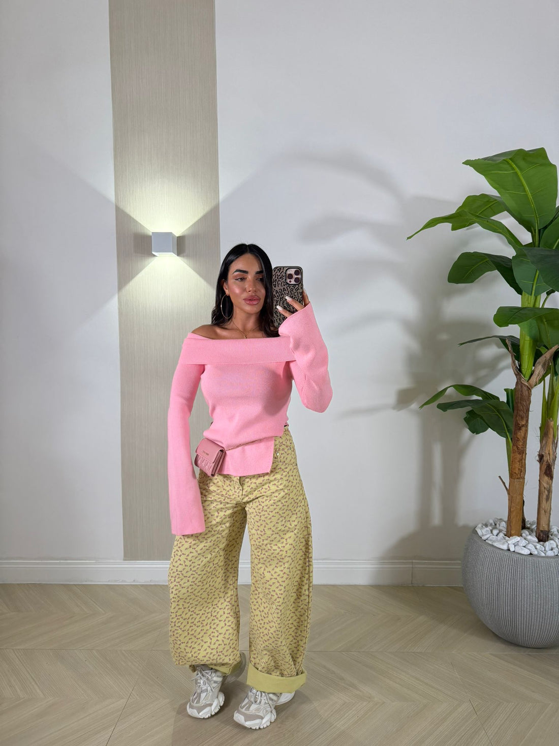 Jeans Fiorellini Giallo