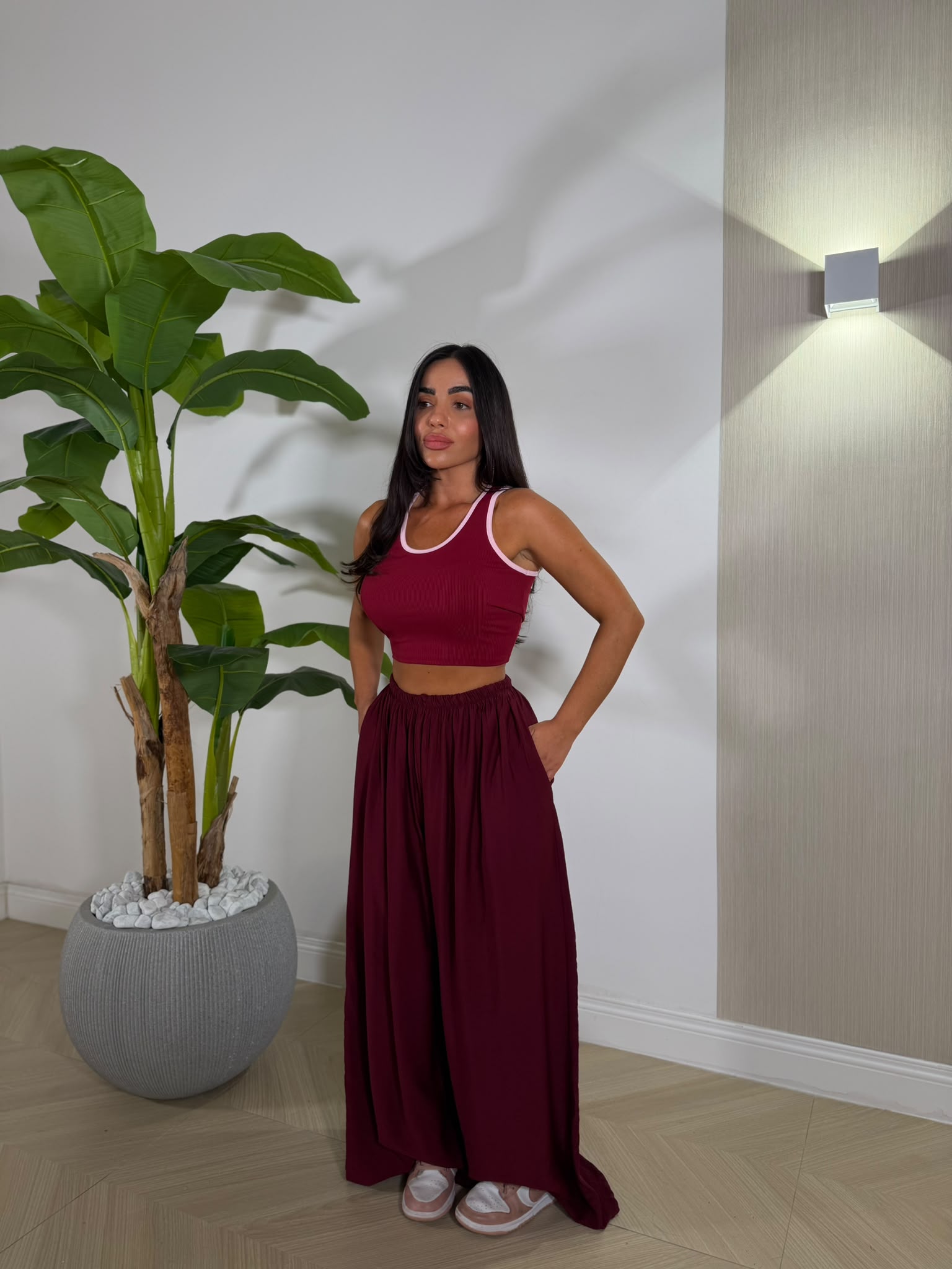 Pantalone Hally Bordeaux