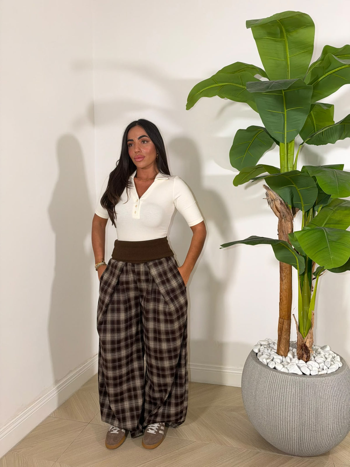 Pantalone Nora A Quadri