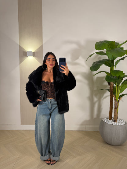 Pelliccia Morbidosa Nera