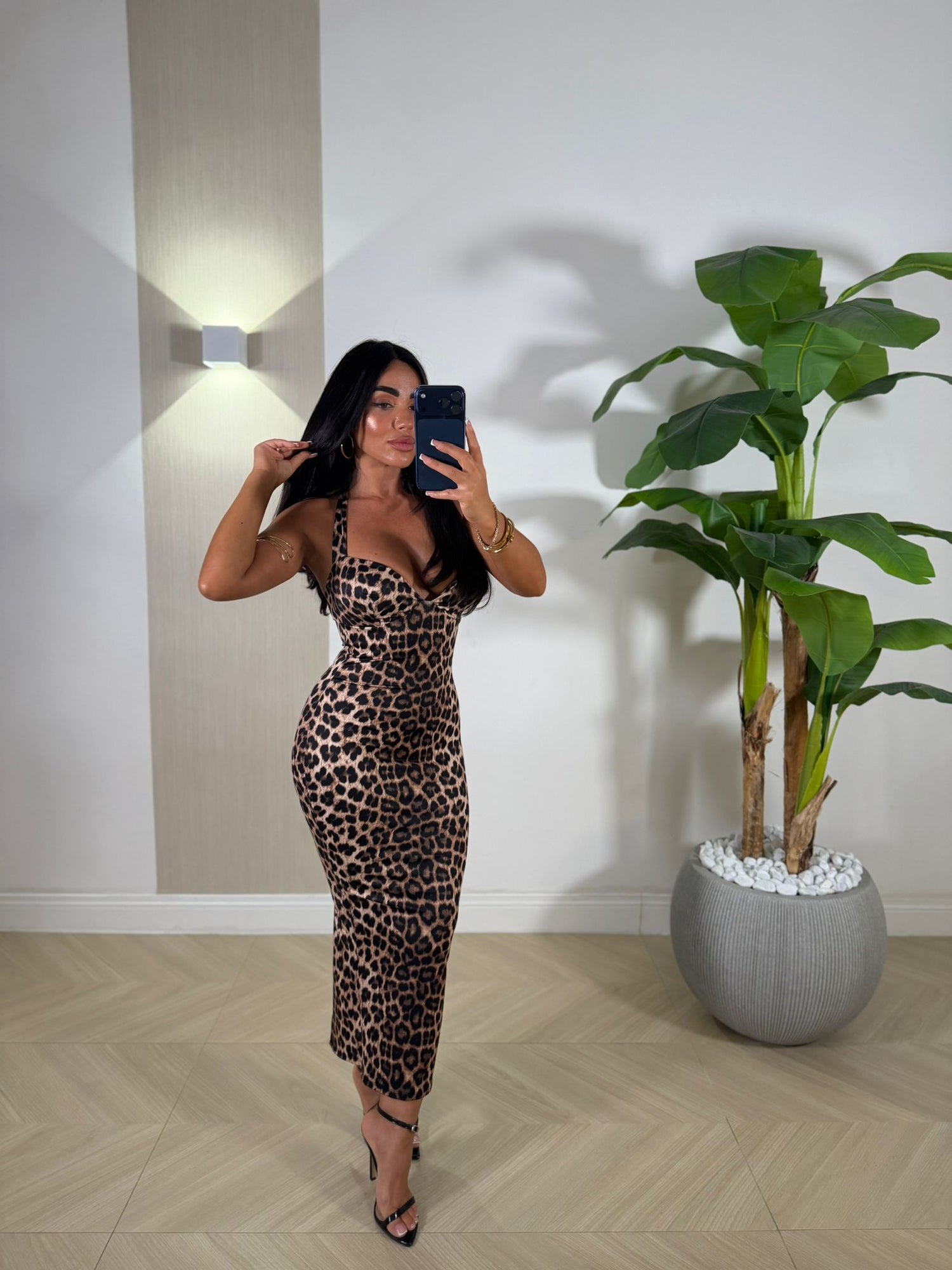 Dress Nicolle Leopard