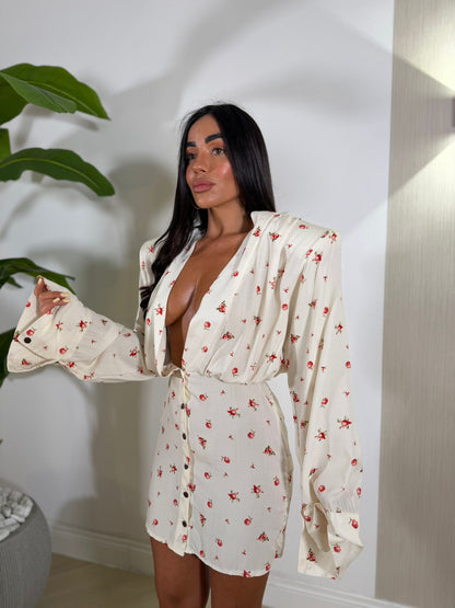 Dress Camicia Fiori