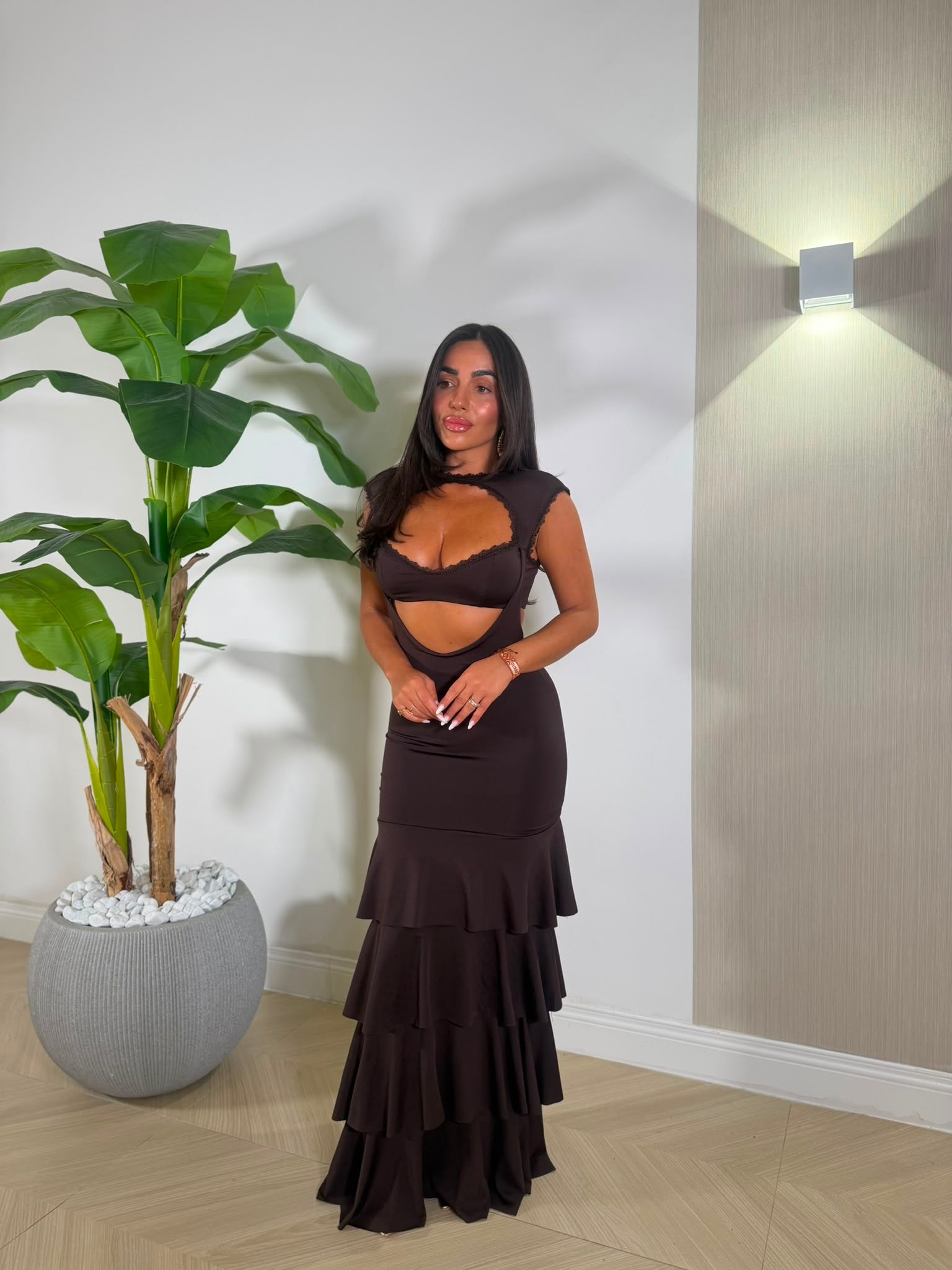 Dress Alena Marrone