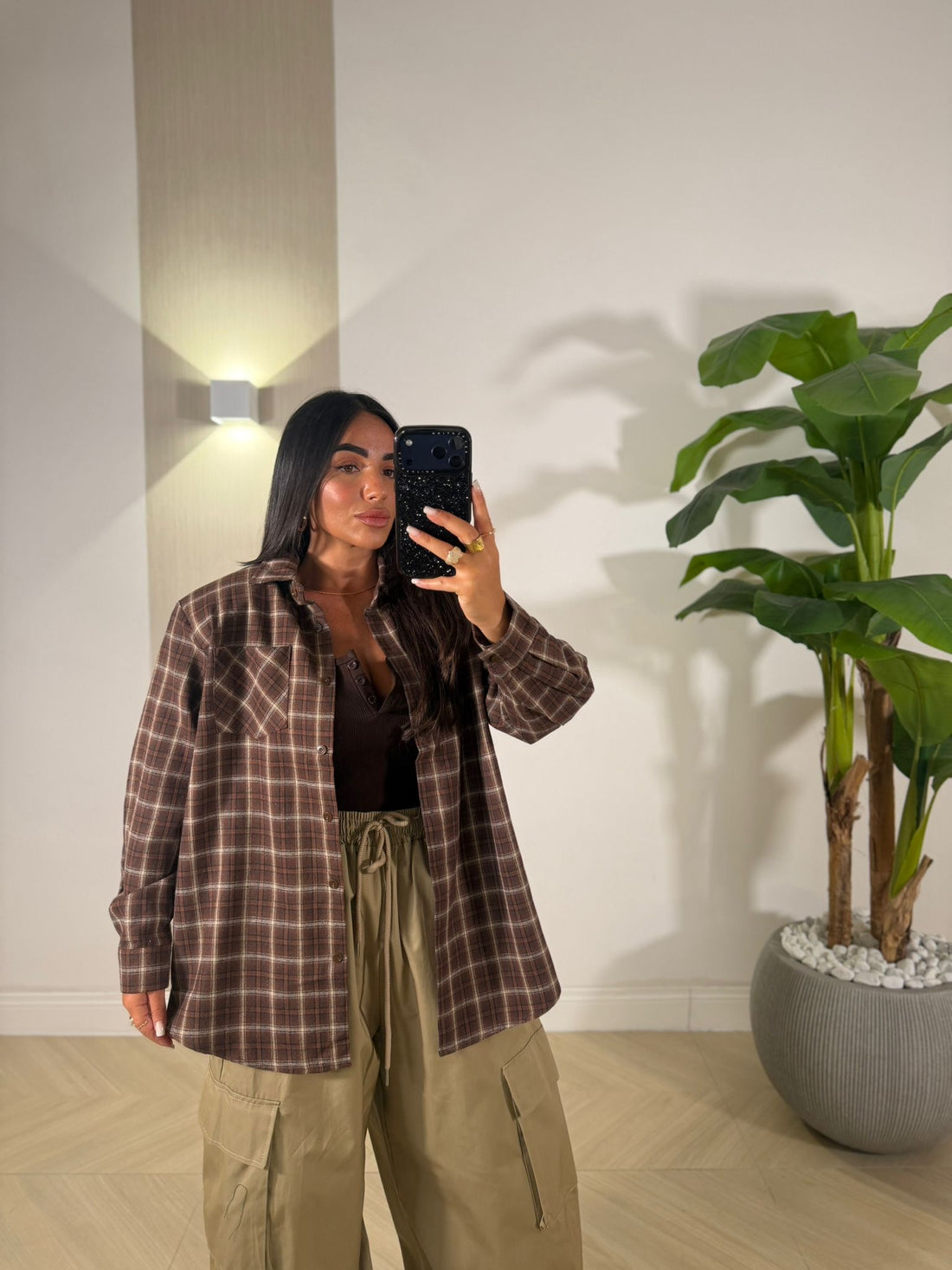 Camicia Roger Marrone