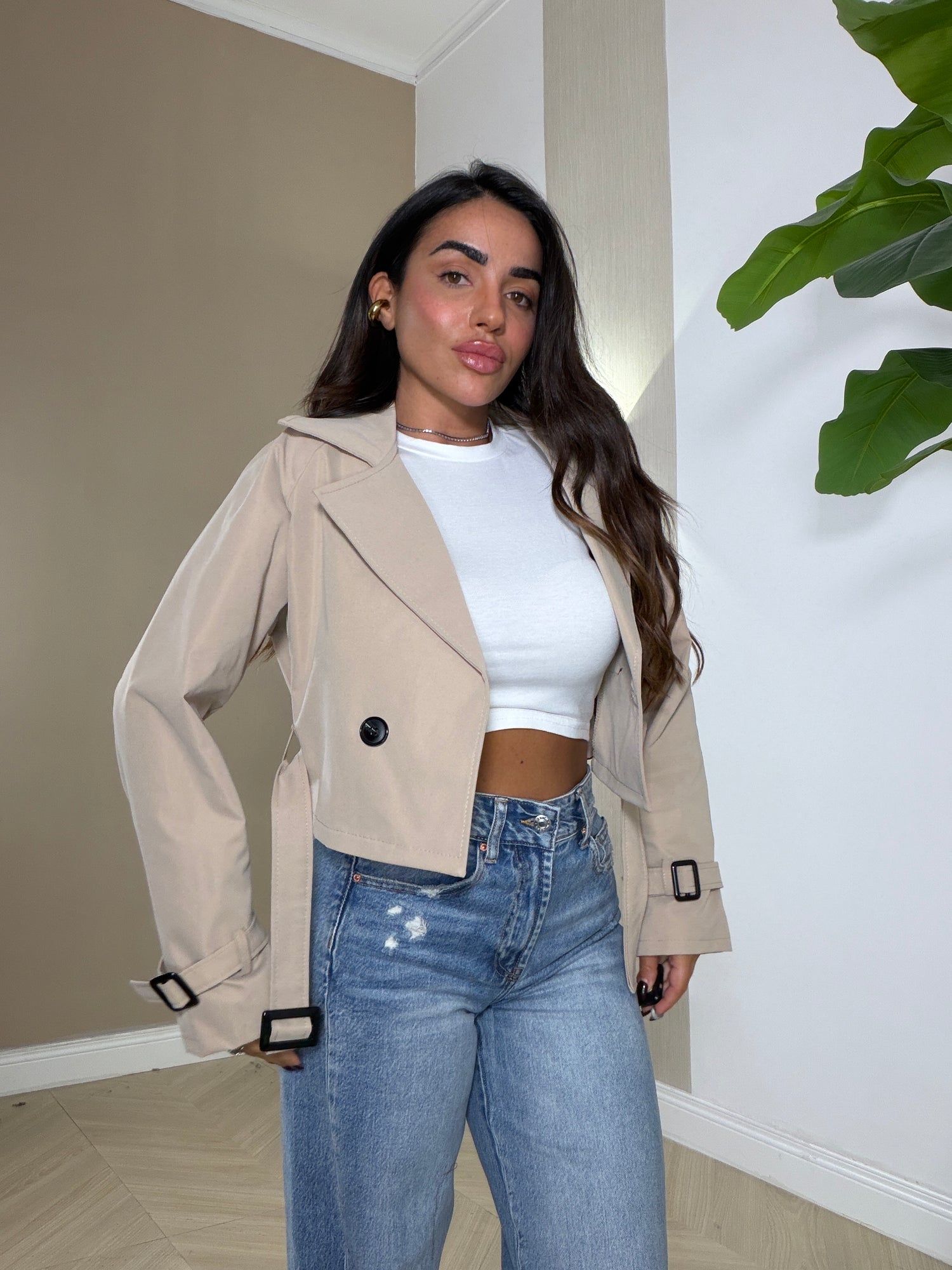 Giubbino Trench Crop