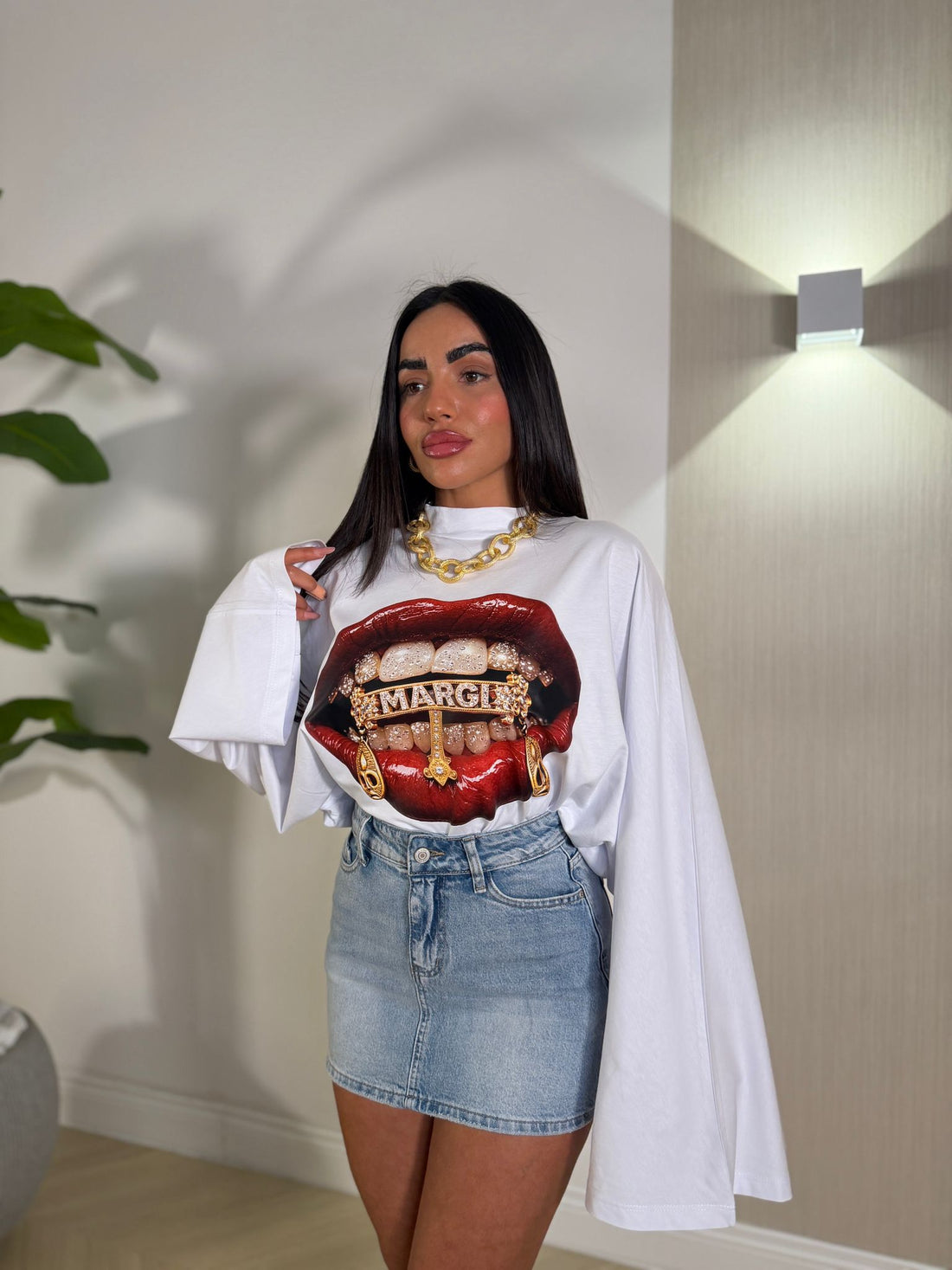 Maglia Bisous Bianca