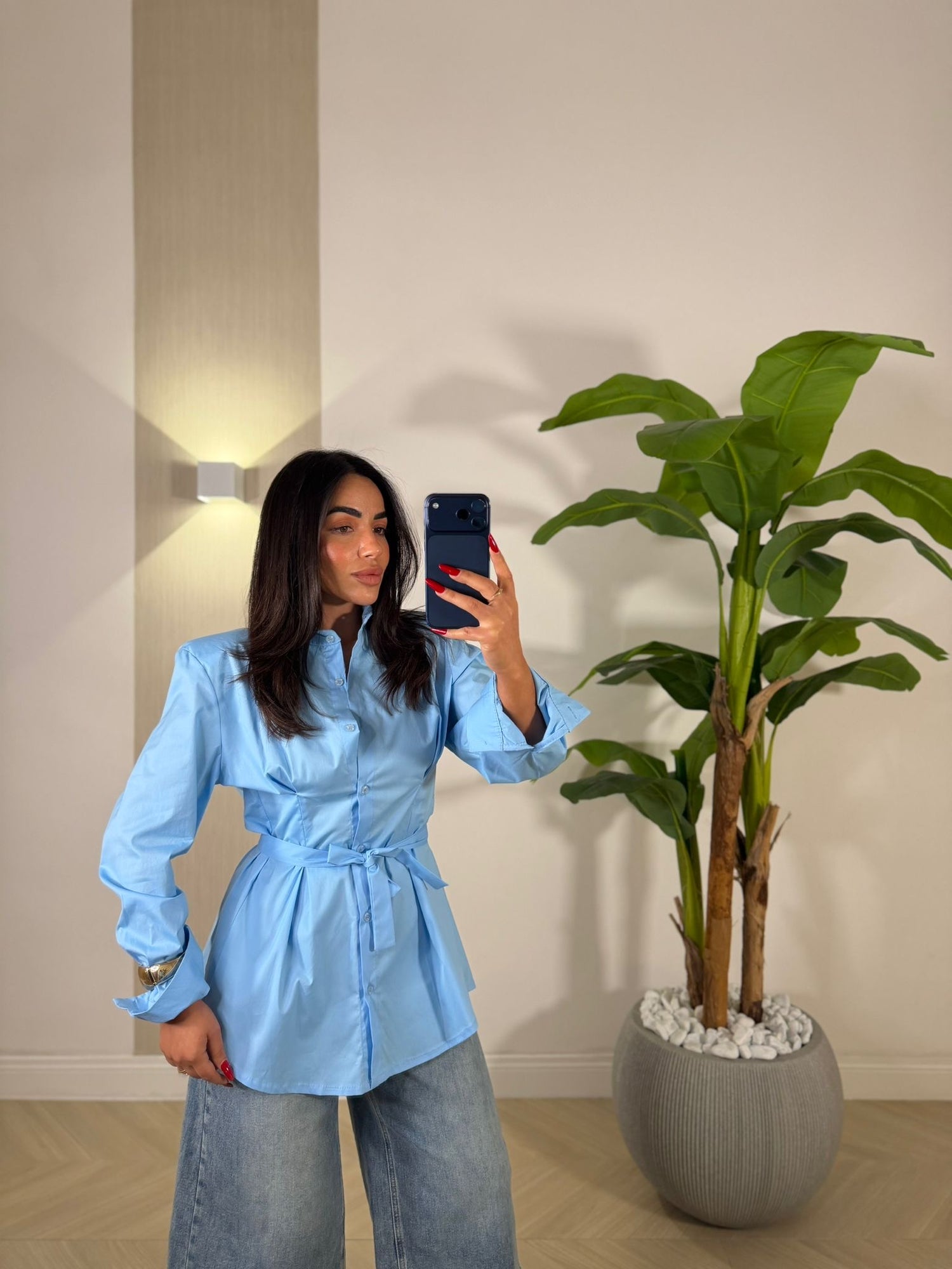 Camicia Candida Celeste