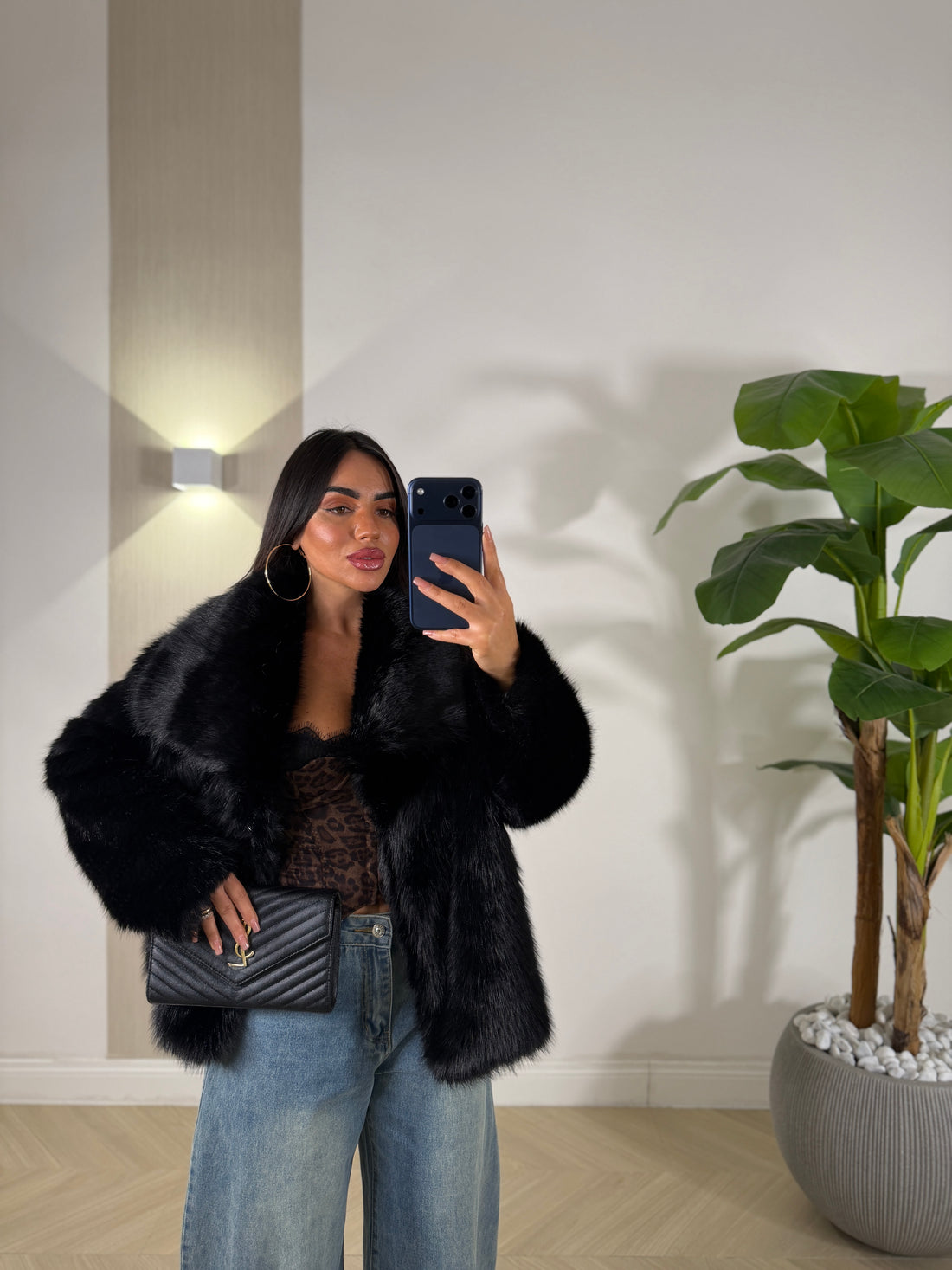 Pelliccia Morbidosa Nera