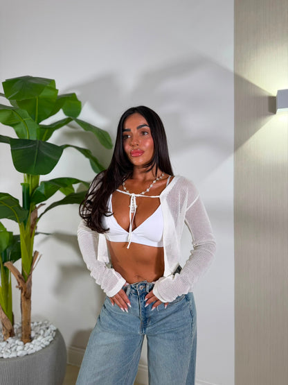Cardigan Anita Bianco