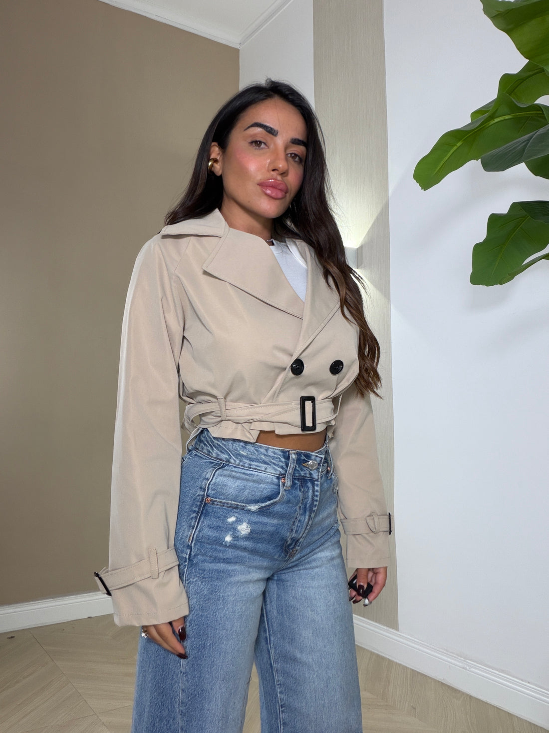 Giubbino Trench Crop