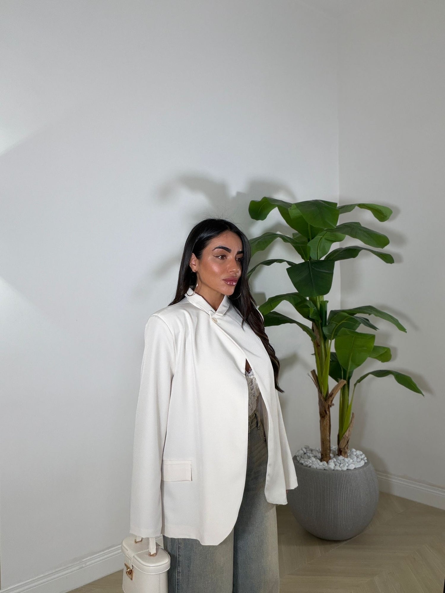 Mantella a Giacca Panna