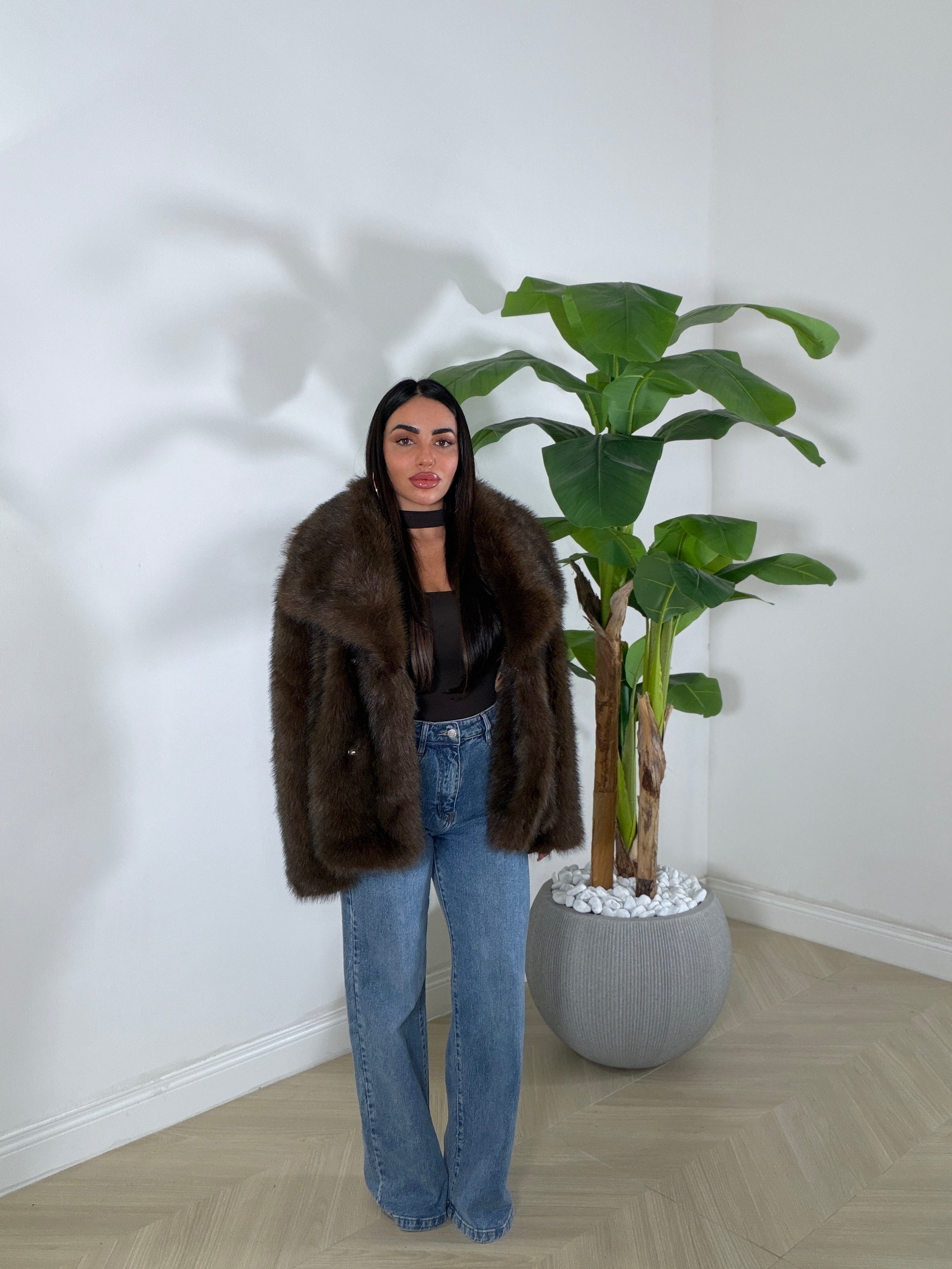 Pelliccia Morbidosa Marrone