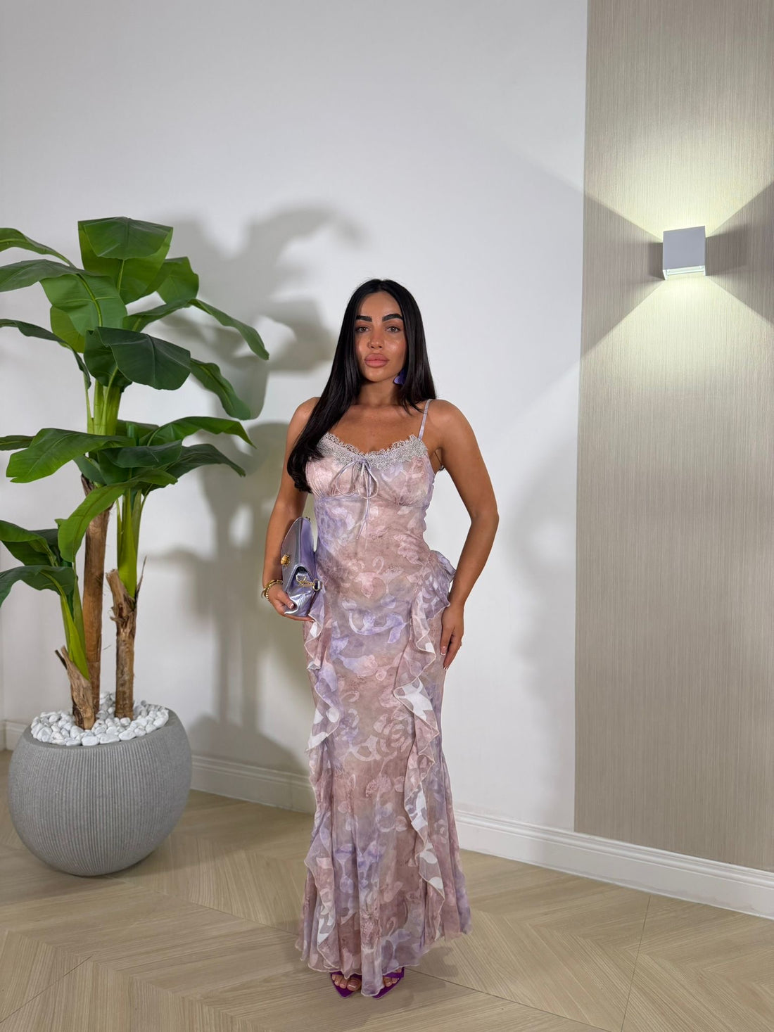 Dress Volan Viola