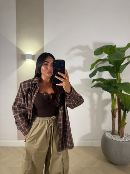 Camicia Roger Marrone