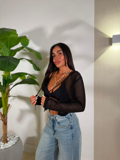 Cardigan Anita Nero
