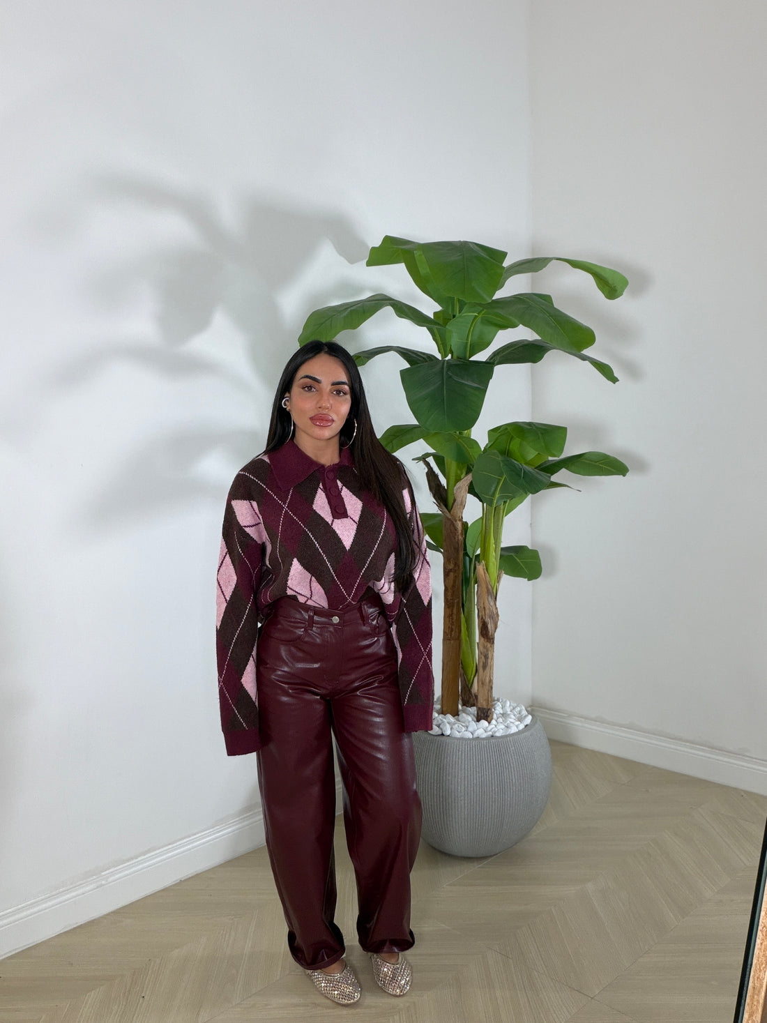 Pantalone Plumita Bordeaux