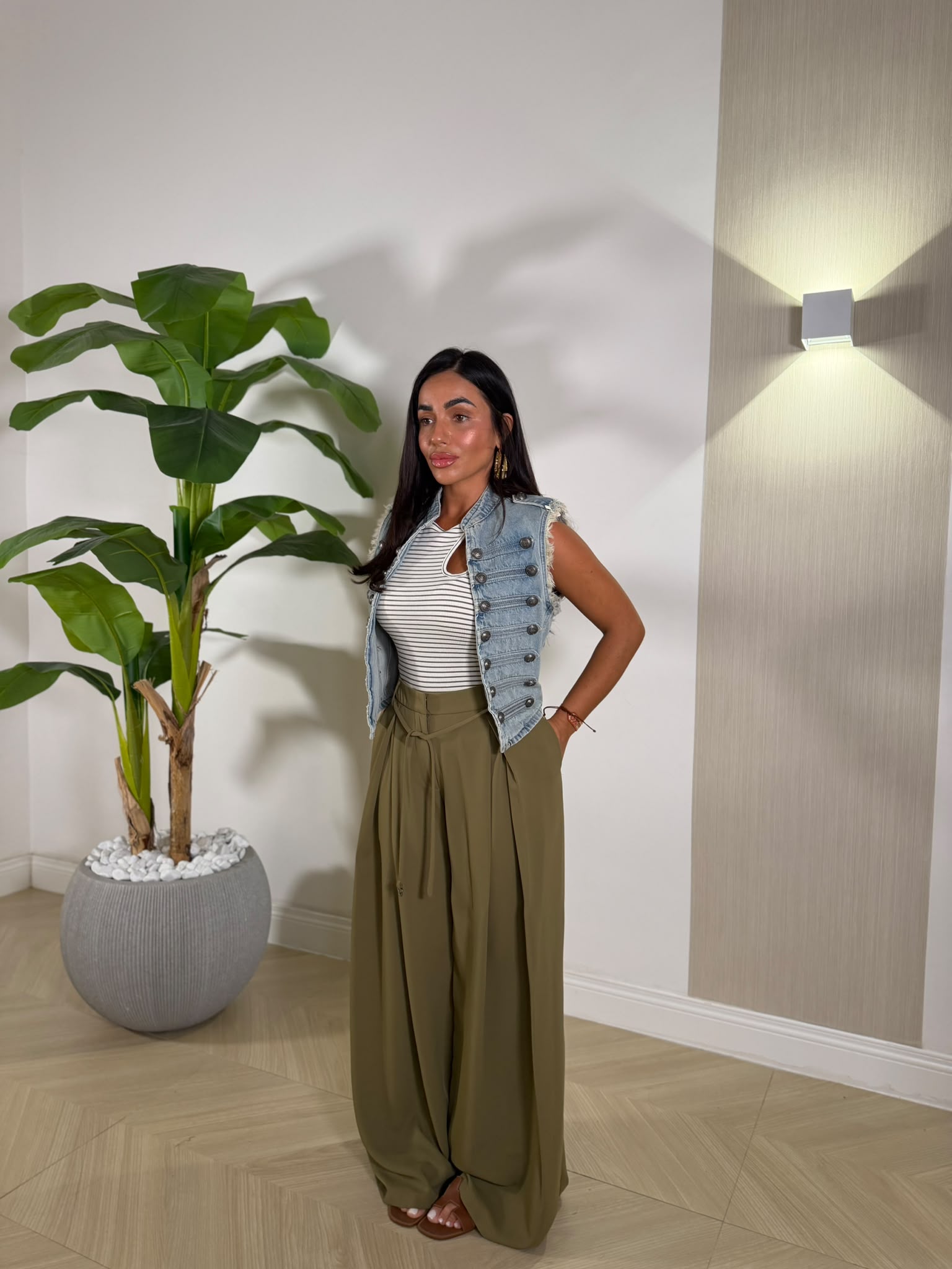Pantalone Djamila Verde