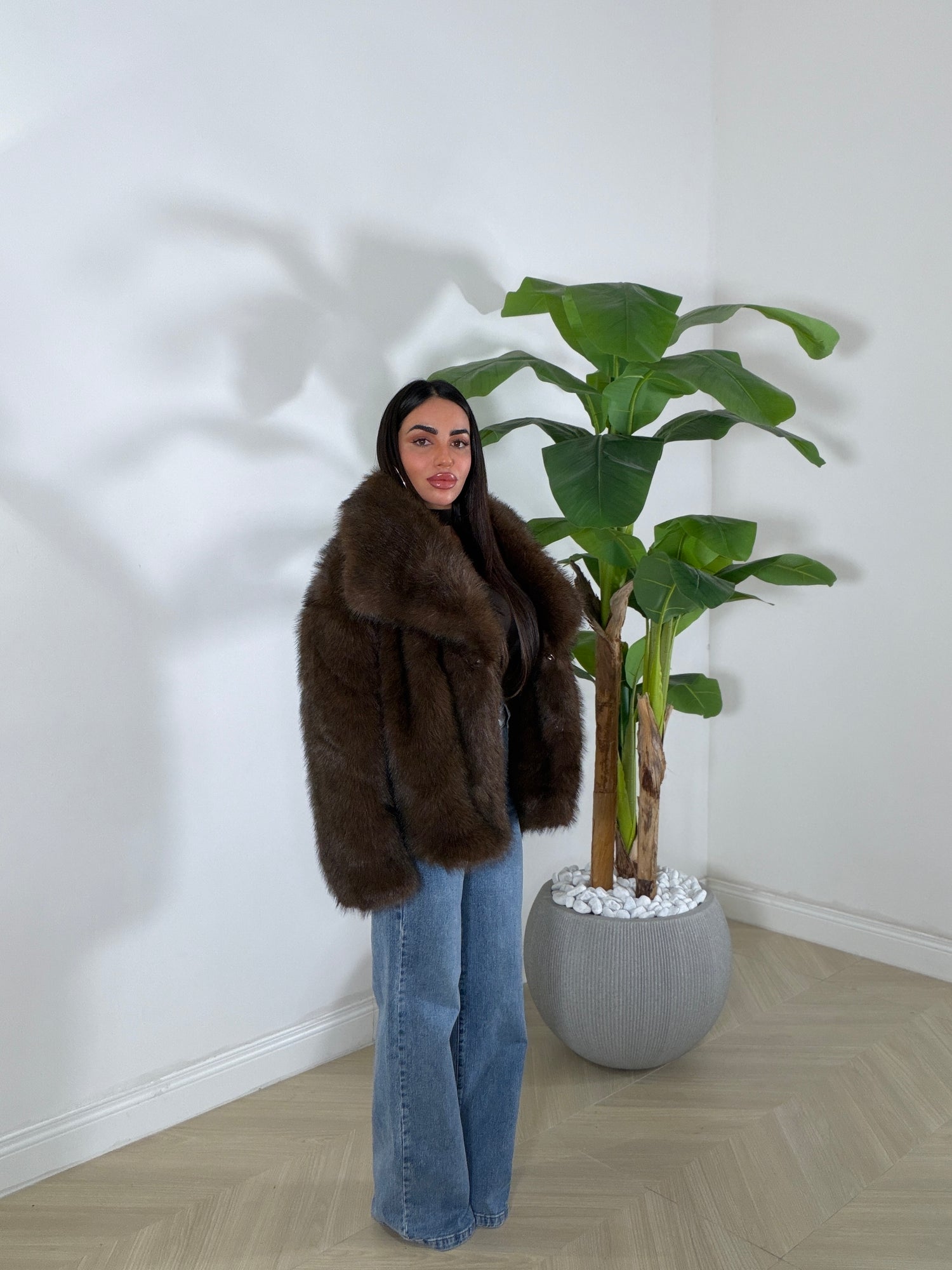 Pelliccia Morbidosa Marrone