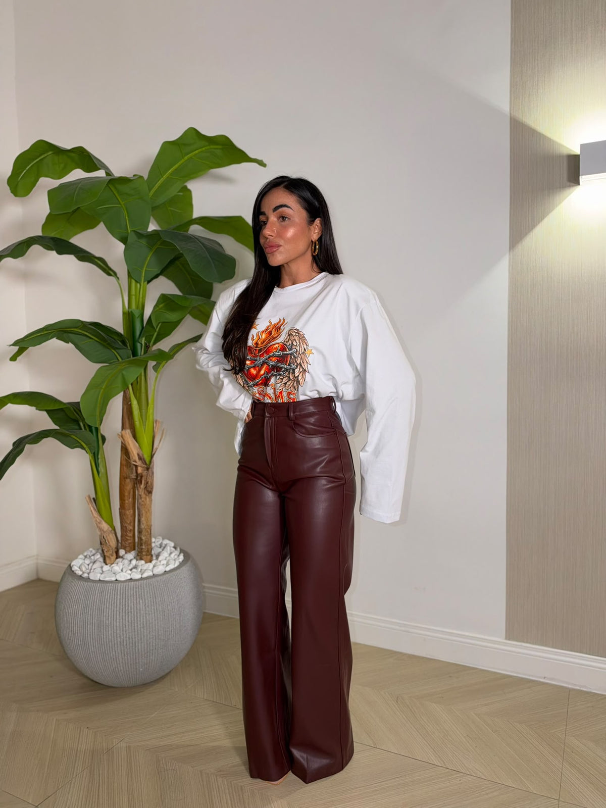 Pantalone Carlita Bordeaux
