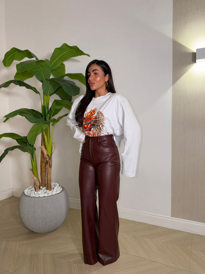 Pantalone Carlita Bordeaux