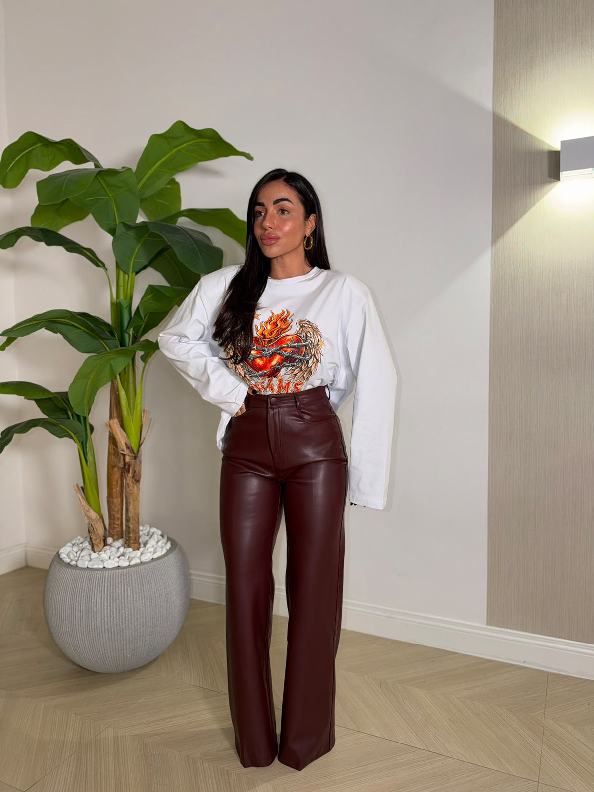 Pantalone Carlita Bordeaux