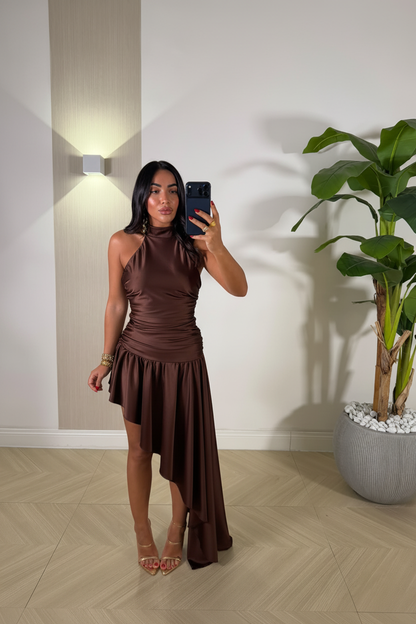 Dress Beverly Marrone Scuro